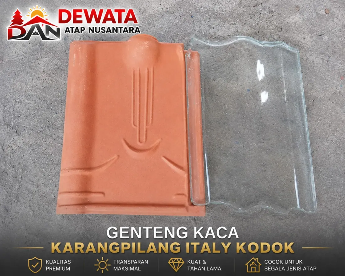 Foto Genteng Kaca Goodyear Italy Kodok dan genteng pembanding